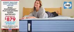 Boscov's SEALY POSTURPEDIC PLUS COLLECTION QUEEN MATTRESSES offer