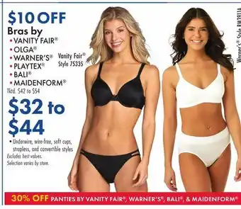 Boscov's Bras by offer