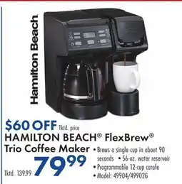 Boscov's HAMILTON BEACH FlexBrew Trio Coffee Maker offer