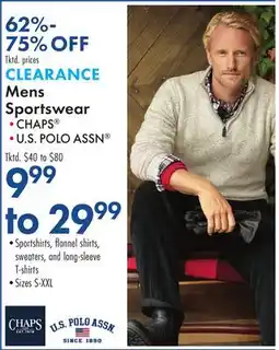 Boscov's Mens Sportswear offer