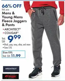 Boscov's Mens & Young Mens Fleece Joggers & Pants offer