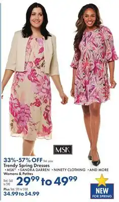Boscov's Trendy Spring Dresses offer