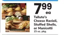 ACME Talluto's Cheese Ravioli, Stuffed Shells, or Manicotti offer