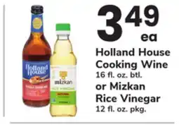 ACME Holland House Cooking Wine 16 fl. oz. btl. or Mizkan Rice Vinegar 12 fl. oz. pkg offer