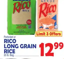 Bravo Supermarkets RICO LONG GRAIN RICE offer