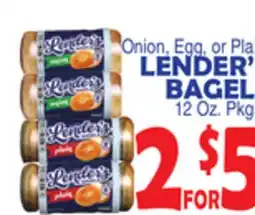 Bravo Supermarkets LENDER'S BAGELS offer