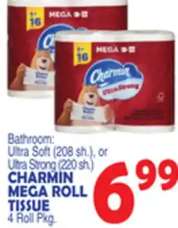 Bravo Supermarkets CHARMIN MEGA ROLL TISSUE 4 Roll Pkg offer