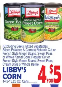 Bravo Supermarkets LIBBY'S CORN offer