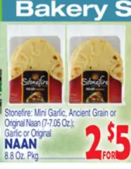 Bravo Supermarkets STONEFIRE NAAN 8.8 Oz. Pkg offer