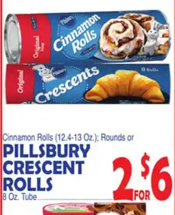Bravo Supermarkets PILLSBURY CRESCENT ROLLS 8 Oz. Tube offer