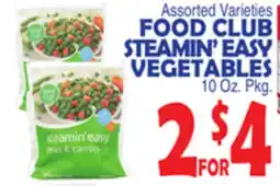 Bravo Supermarkets FOOD CLUB STEAMIN' EASY VEGETABLES offer