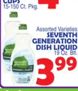Bravo Supermarkets SEVENTH GENERATION DISH LIQUID 19 Oz. Btl offer