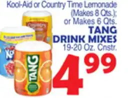 Bravo Supermarkets TANG DRINK MIXES 19-20 Oz. Cnstr offer