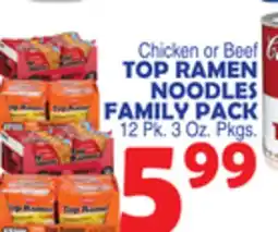 Bravo Supermarkets TOP RAMEN NOODLES FAMILY PACK offer