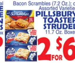 Bravo Supermarkets PILLSBURY TOASTER STRUDEL offer