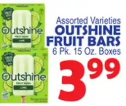 Bravo Supermarkets OUTSHINE FRUIT BARS offer