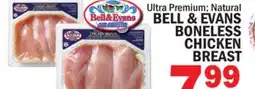 Bravo Supermarkets BELL & EVANS BONELESS CHICKEN BREAST offer