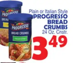 Bravo Supermarkets PROGRESSO BREAD CRUMBS offer