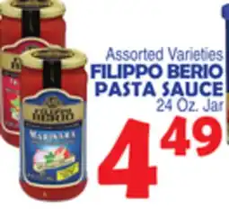 Bravo Supermarkets FILIPPO BERIO PASTA SAUCE offer