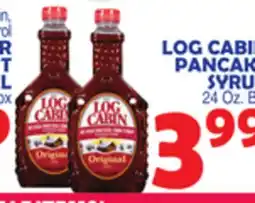 Bravo Supermarkets LOG CABIN PANCAKE SYRUP offer