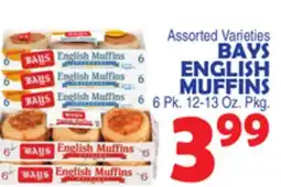 Bravo Supermarkets BAYS ENGLISH MUFFINS offer