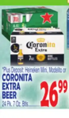 Bravo Supermarkets CORONITA EXTRA BEER offer