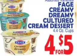 Bravo Supermarkets FAGE CREAMY DREAMY CULTURED CREAM DESSERT offer