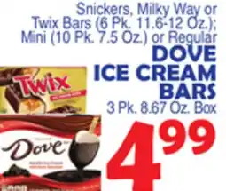 Bravo Supermarkets DOVE ICE CREAM BARS offer