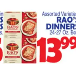 Bravo Supermarkets RAO'S DINNERS offer