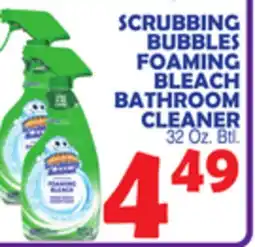 Bravo Supermarkets SCRUBBING BUBBLES FOAMING BLEACH BATHROOM CLEANER offer