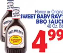 Bravo Supermarkets SWEET BABY RAY'S BBQ SAUCE offer