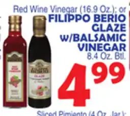 Bravo Supermarkets FILIPPO BERIO GLAZE W/BALSAMIC VINEGAR 8.4 Oz. Btl offer