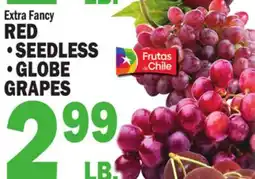 Bravo Supermarkets RED SEEDLESS, GLOBE GRAPES offer