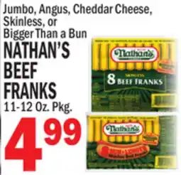Bravo Supermarkets NATHAN'S BEEF FRANKS offer