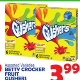 Bravo Supermarkets BETTY CROCKER FRUIT GUSHERS offer