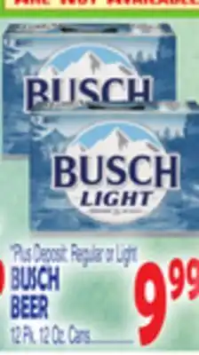 Bravo Supermarkets BUSCH BEER offer
