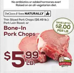 DeCicco & Sons Bone-In Pork Chops offer