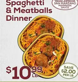 DeCicco & Sons Spaghetti & Meatballs Dinner offer