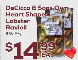 DeCicco & Sons DeCicco & Sons Own Heart Shaped Lobster Ravioli offer