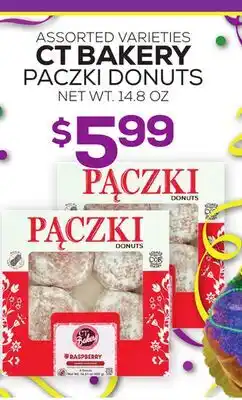DeCicco & Sons CT BAKERY PACZKI DONUTS offer
