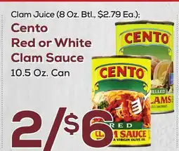 DeCicco & Sons Cento Red or White Clam Sauce offer