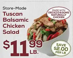DeCicco & Sons Tuscan Balsamic Chicken Salad offer