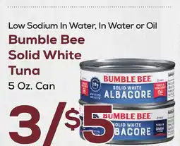 DeCicco & Sons Bumble Bee Solid White Tuna offer