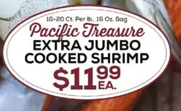 DeCicco & Sons PACIFIC TREASURE EXTRA JUMBO COOKED SHRIMP offer
