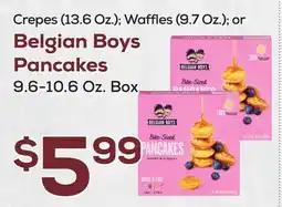 DeCicco & Sons Belgian Boys Pancakes 9.6-10.6 Oz. Box offer