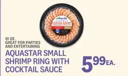 Kings Food Markets AQUASTAR SMALL SHRIMP RING WITH COCKTAIL SAUCE offer