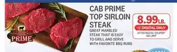Kings Food Markets CAB PRIME TOP SIRLOIN STEAK offer