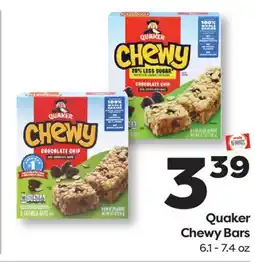 Weis Markets Quaker Chewy Bars offer