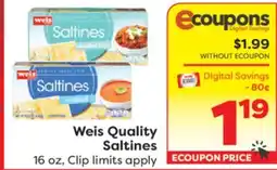 Weis Markets Weis Quality Saltines offer