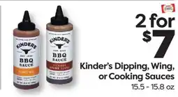 Weis Markets Kinder's Dipping, Wing, or Cooking Sauces offer
